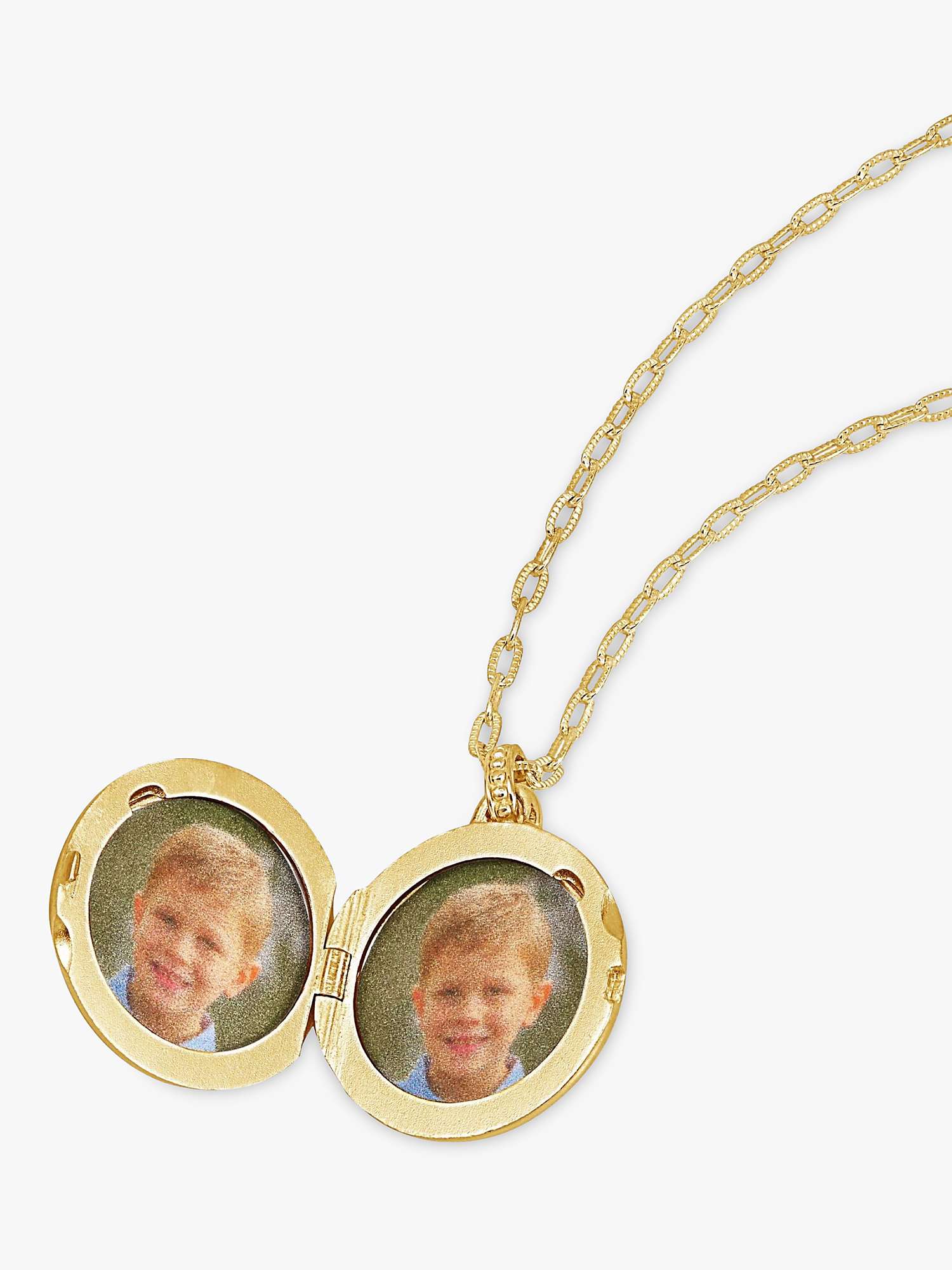 Buy Dower & Hall Tree of Life Locket on Textured Mille-Grain Chain Online at johnlewis.com