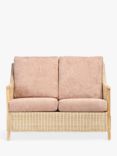 Desser Eden Rattan 2-Seater Sofa, Pink Punch/Natural