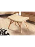 Desser Eden Rattan Footstool Table, Natural