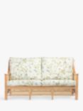Desser Chester Lily Rattan 3-Seater Sofa, Floral Green/Natural