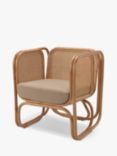 Desser Iconic Rattan Lounge Chair, Natural/Latte