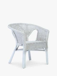Desser Adult Rattan Loom Chair, White