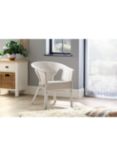 Desser Adult Rattan Loom Chair, White