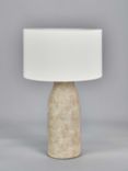 Pacific Lifestyle Palawan Stoneware Table Lamp, Matte Grey