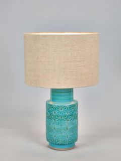 Pacific Lifestyle Sidra Table Lamp. Aquamarine