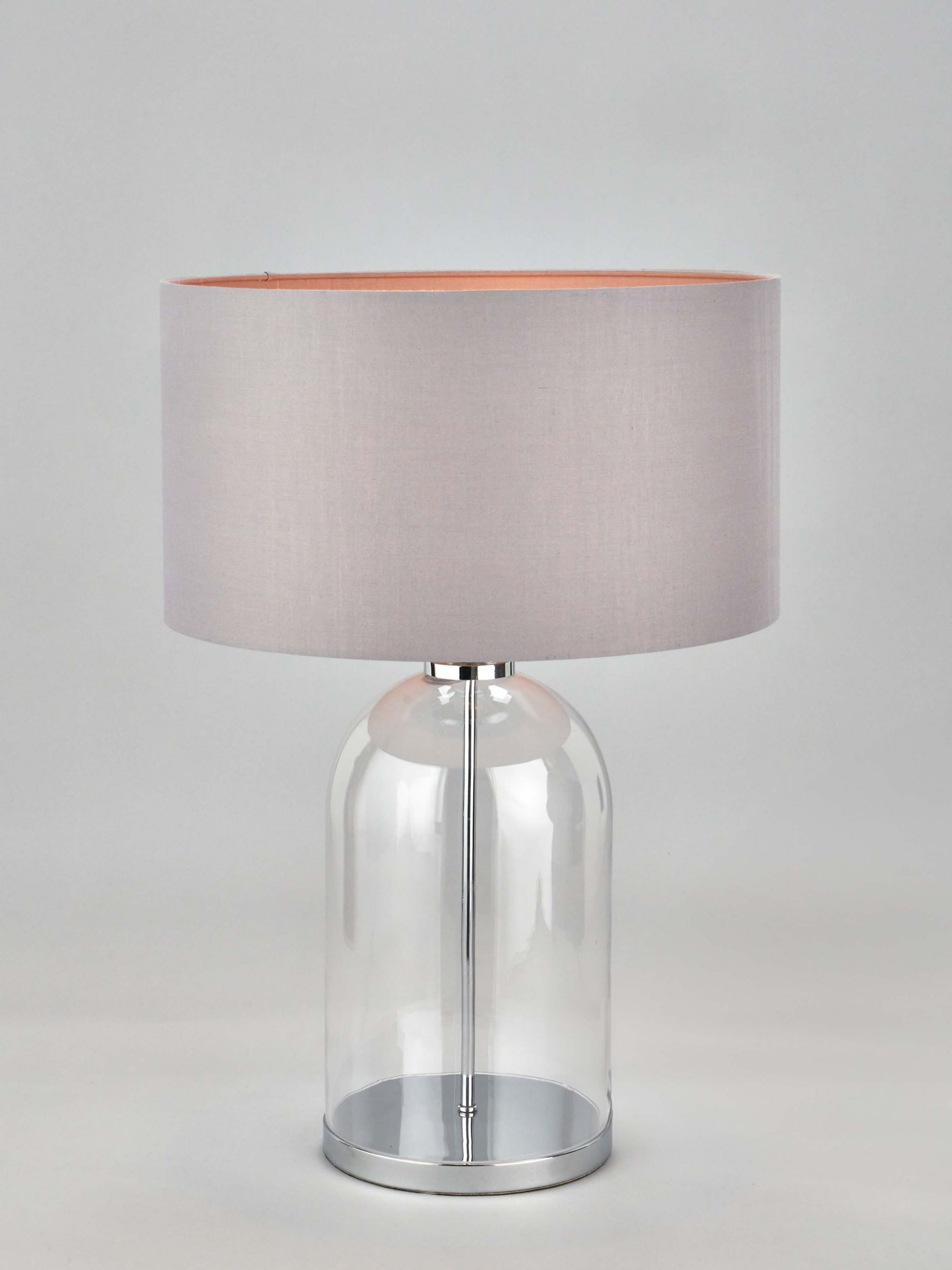 Pacific Cloche Glass Table Lamp, Clear