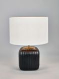 Pacific Anais Cut Glass Table Lamp, Black