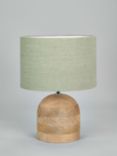 Pacific Lifestyle Nelu Wooden Dome Table Lamp, Natural