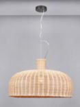 Pacific Lifestyle Caswell Natural Dome Pendant Ceiling Light, Rattan