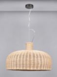 Pacific Caswell Natural Dome Pendant Ceiling Light, Rattan