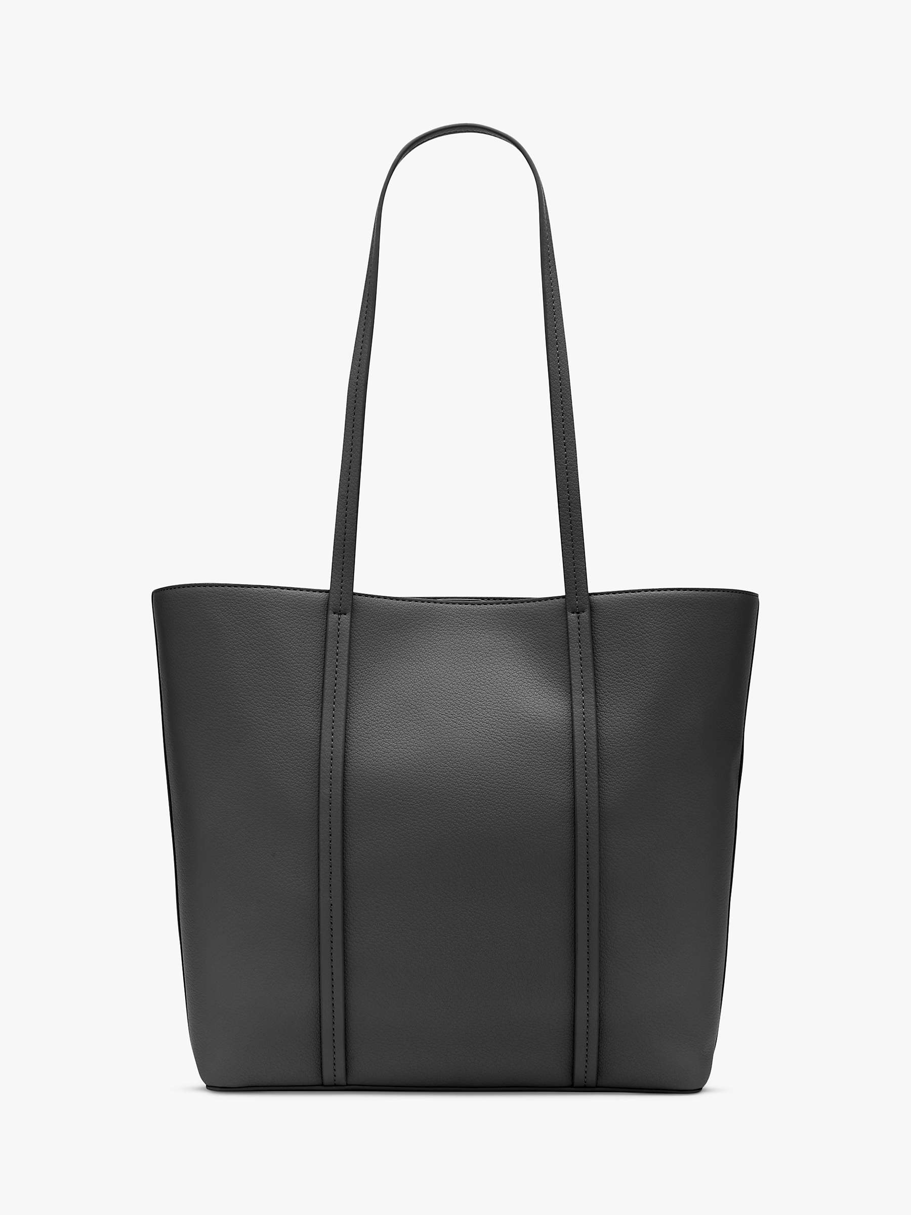 Buy DKNY 7TH Avenue East West Leather Tote Bag, Black Online at johnlewis.com