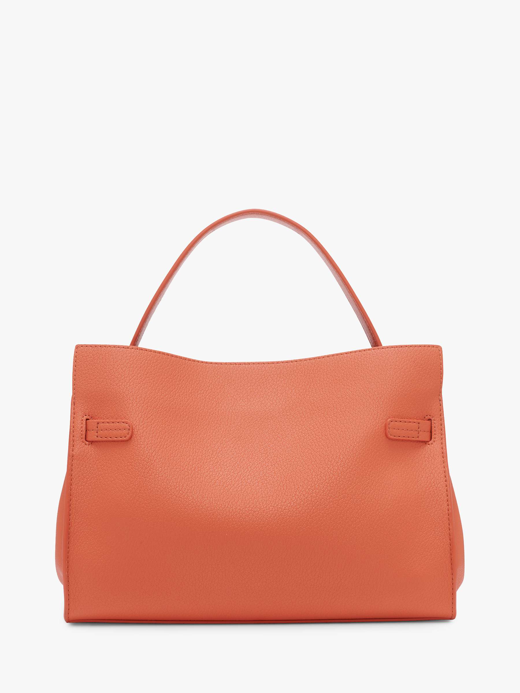 Buy DKNY Bushwick Leather Shoulder Bag, Dark Brick Online at johnlewis.com