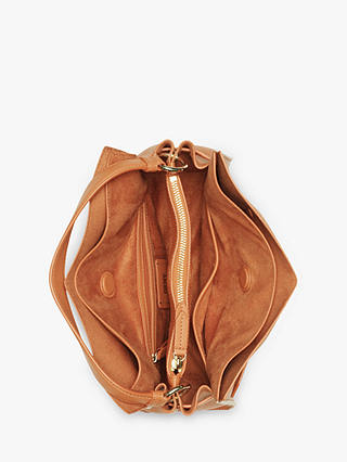 DKNY Bushwick Leather Shoulder Bag, Cognac