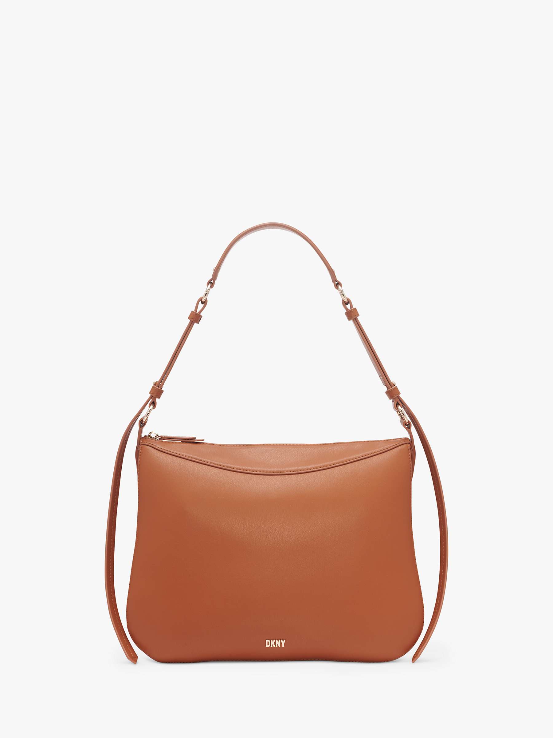 Buy DKNY Gramercy Medium Leather Hobo Bag, Cognac Online at johnlewis.com