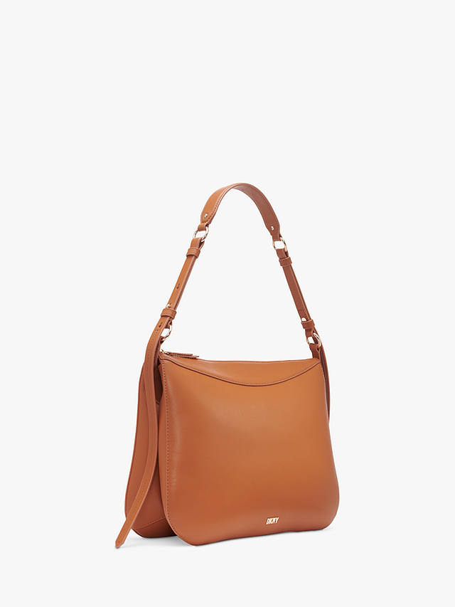 DKNY Gramercy Medium Leather Hobo Bag, Cognac