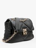 DKNY Red Hook Leather Crossbody Bag, Black/Gold