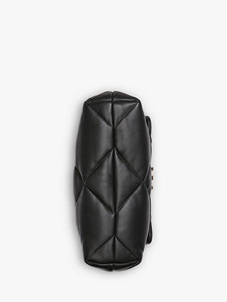 DKNY Red Hook Leather Crossbody Bag, Black/Gold