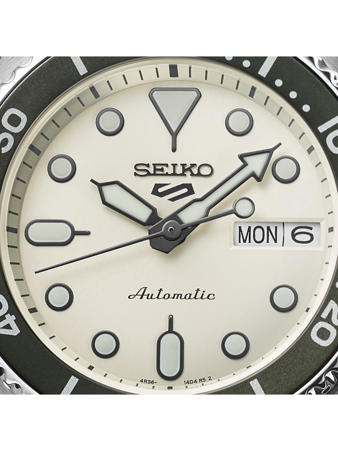 Buy Seiko SRPK31K1 Men's 5 Sports SKX Automatic Bracelet Strap Watch, Cream/Silver Online at johnlewis.com