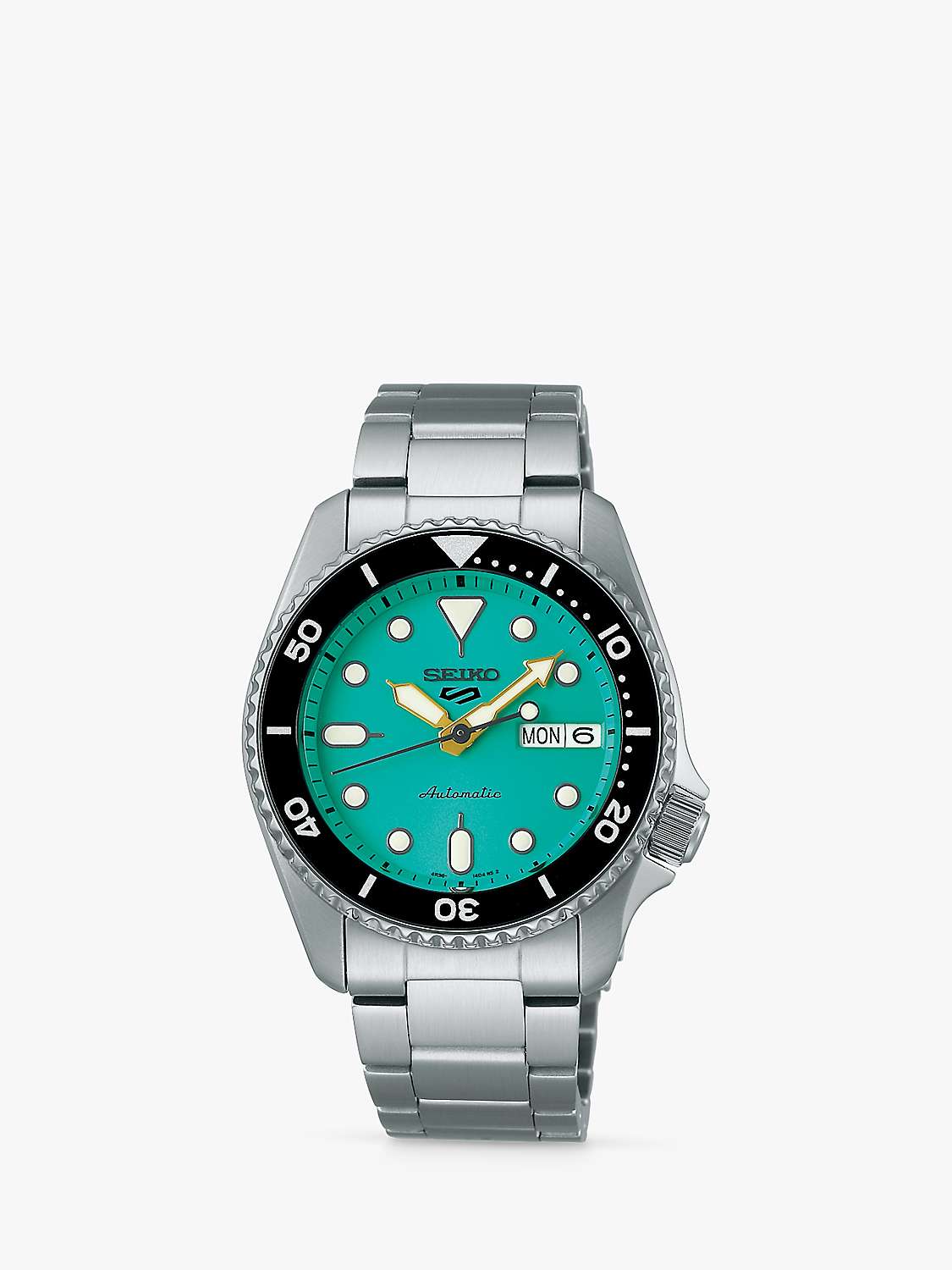 Buy Seiko SRPK33K1 Men's 5 Sports SKX Automatic Bracelet Strap Watch, Blue/Green Online at johnlewis.com