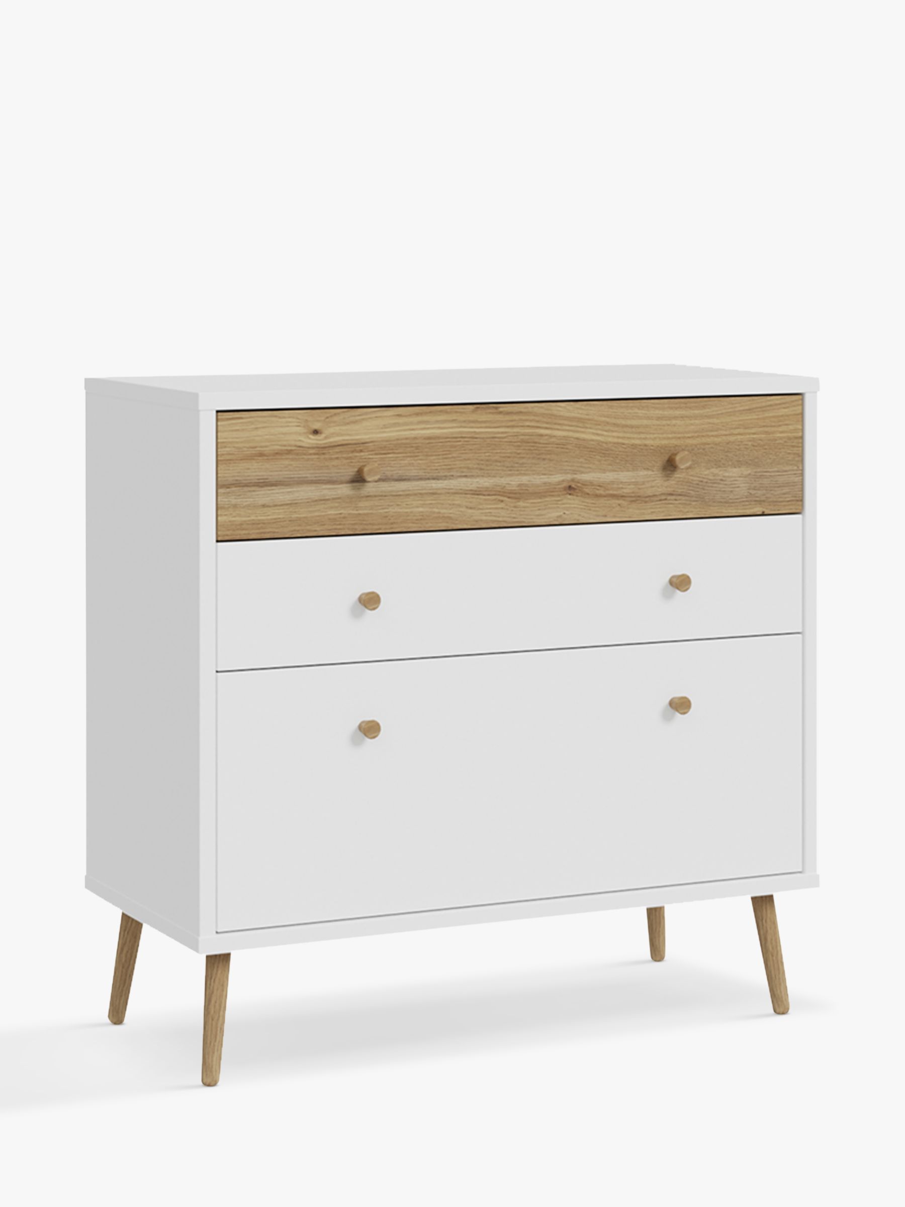 Chest, Chest with three drawers, the outside is decorated with