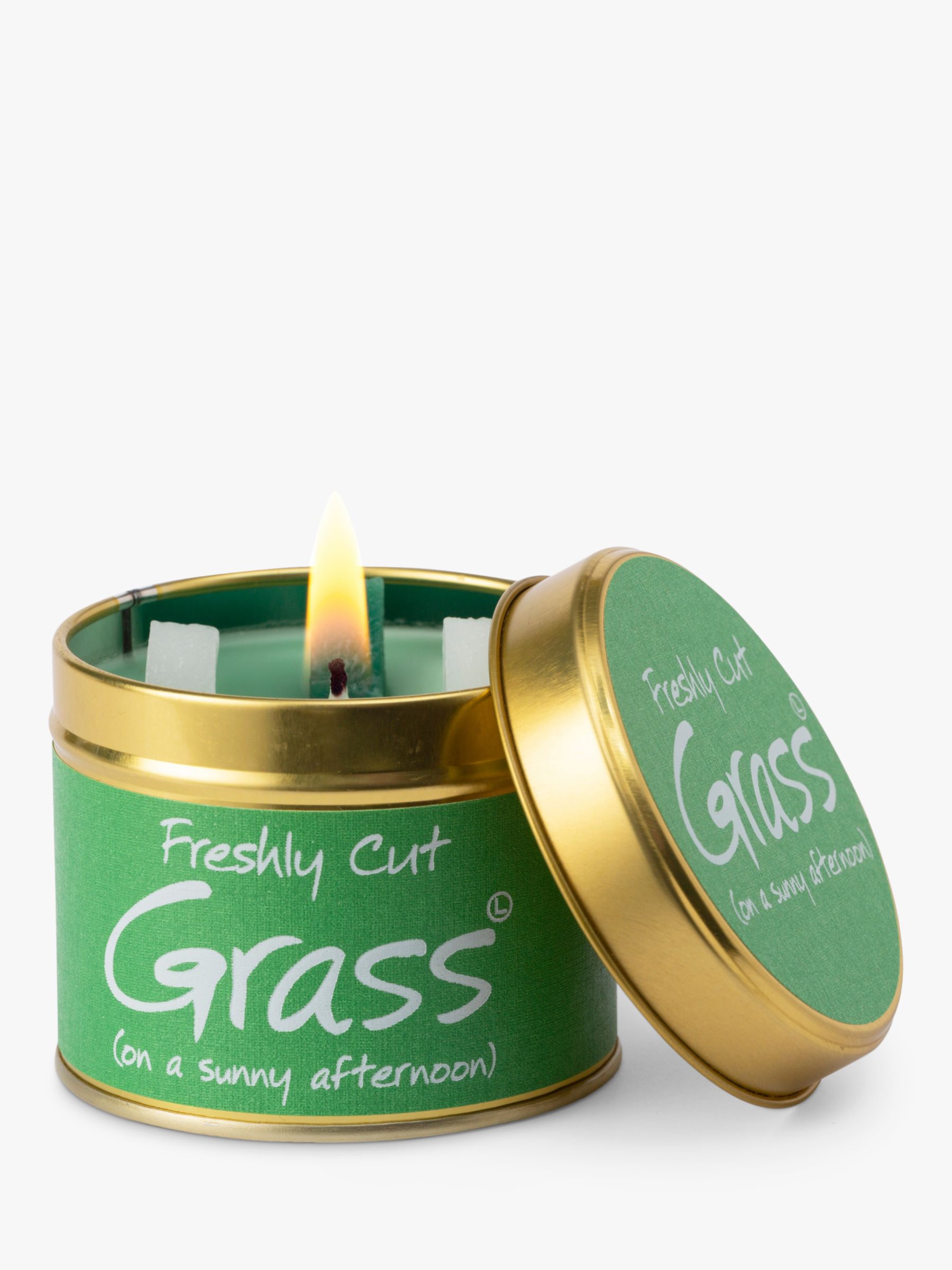 Lily Flame Freshly Cut Grass Tin Scented Candle 250g 2156