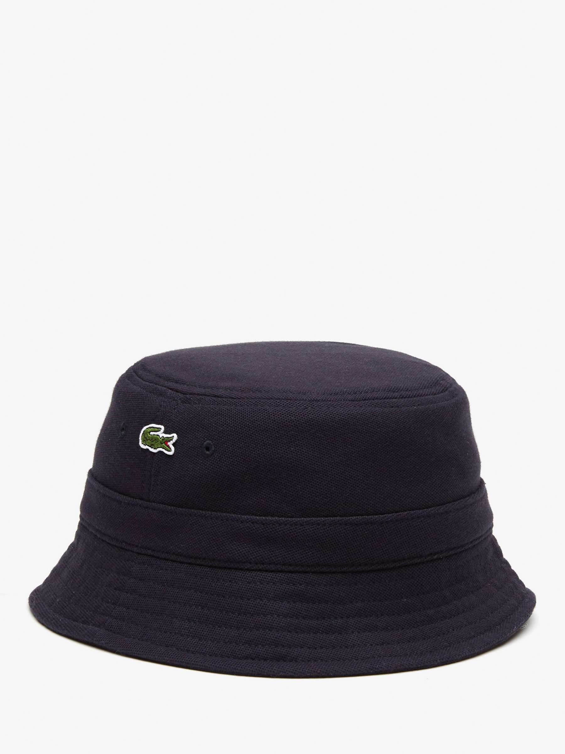 Buy Lacoste Unisex Organic Cotton Bucket Hat, Navy Online at johnlewis.com