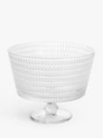 John Lewis Ava Footed Glass Trifle Bowl, 20m, Clear