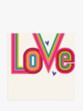 Laura Darrington Design Love Rainbow Valentine's Day Card