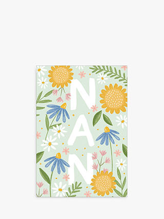 Woodmansterne Floral Nan Mothers Day Card