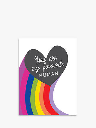 Laura Darrington Design You are my Favorite Human Valentine's Day Card