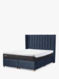 TEMPUR® Wickham Full Depth Upholstered Headboard, Super King Size, Dark Blue