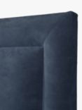 TEMPUR® Southwold Full Depth Upholstered Headboard, Single, Dark Blue