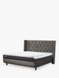 TEMPUR® Arc Ottoman Storage Luxury Upholstered Bed Frame, King Size, Dark Grey