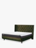 TEMPUR® Arc Ottoman Storage Luxury Upholstered Bed Frame, King Size, Dark Green