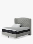 TEMPUR® Suffolk Slim Divan Adjustable Disc Upholstered Bed, King Size