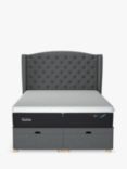 TEMPUR® Suffolk Ottoman Bed, King Size, Dark Grey