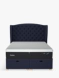 TEMPUR® Suffolk Ottoman Bed, Double, Dark Blue