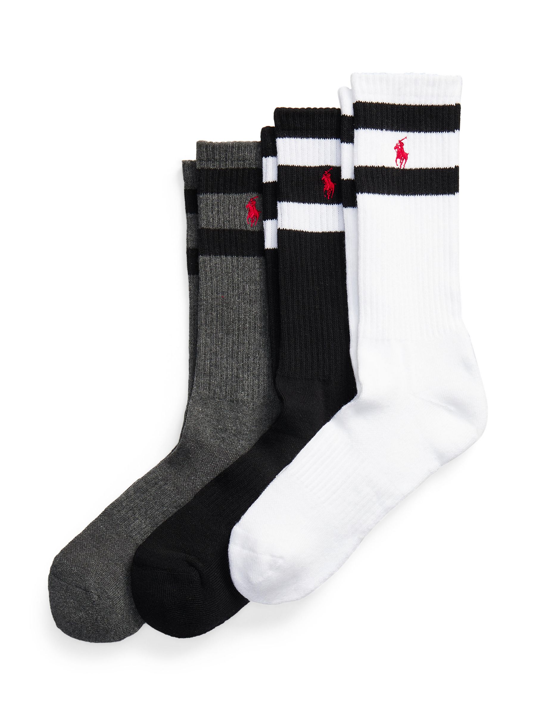 Buy Ralph Lauren Class Stripe Crew Socks, Multi Online at johnlewis.com