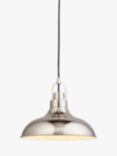 Bay Lighting Farnham Single Pendant Ceiling Light, Chrome