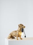 Bay Lighting Sausage Dog Table Lamp, Gold