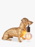 Bay Lighting Sausage Dog Table Lamp, Gold