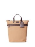 Polo Ralph Lauren Medium Work Tote Bag, Tan/Dark Brown