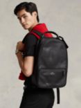 Ralph Lauren Smooth Leather Backpack, Black