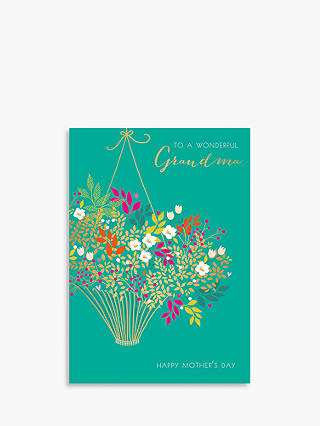 Sara Miller Wonderful Grandma Flowers Mother's Day Card