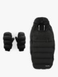 Nuna Cashmere Blend Footmuff & Gloves Winter Stroller Set, Black
