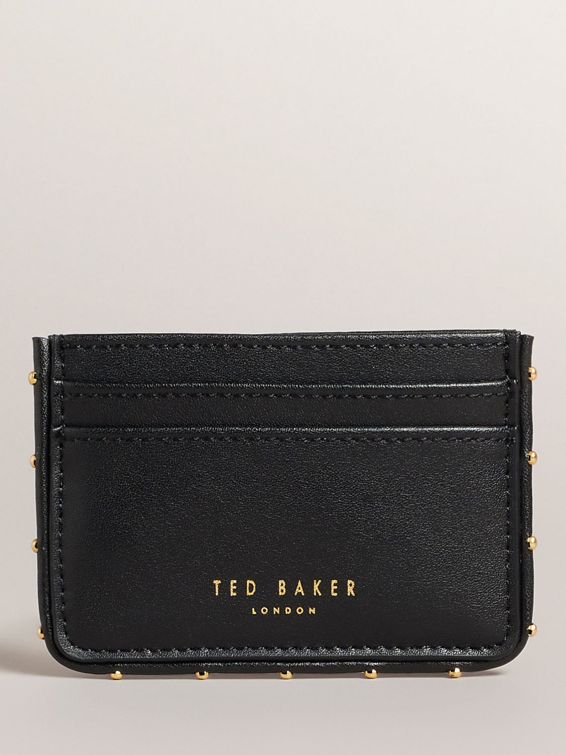 Ted Baker Kahnia Studded Edge Leather Cardholder, Black