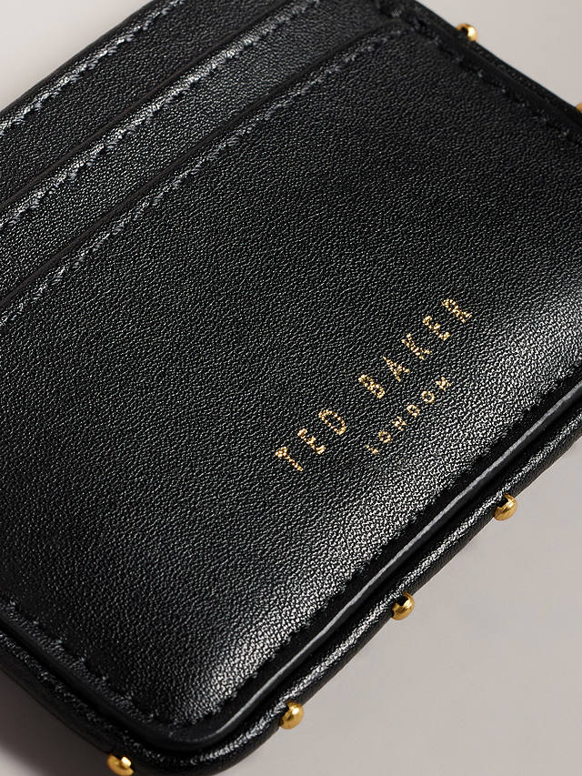 Ted Baker Kahnia Studded Edge Leather Cardholder, Black