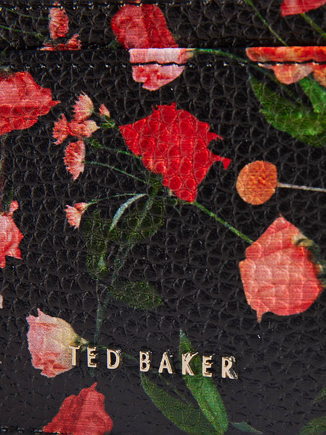 Ted Baker Otily Floral Printed Leather Card Holder, Multi