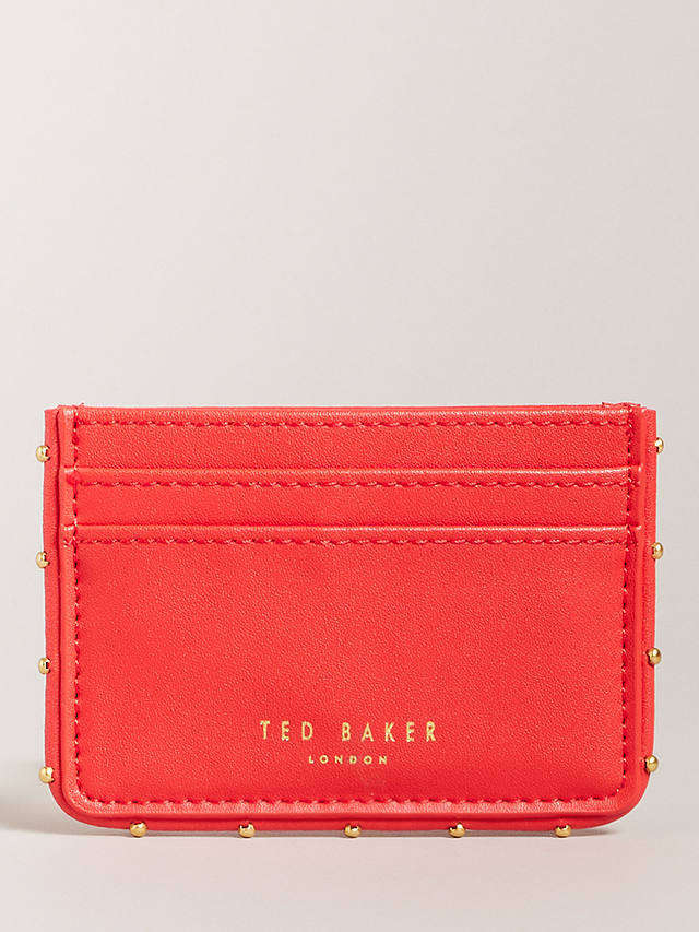 Ted Baker Kahnia Studded Edge Leather Cardholder, Coral
