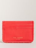 Ted Baker Kahnia Studded Edge Leather Cardholder, Coral